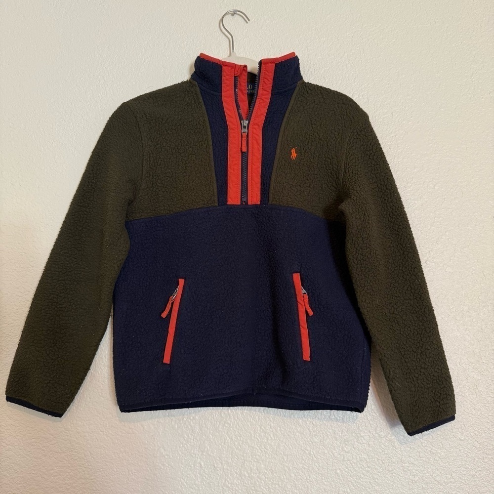 Polo Ralph Lauren Colour-Blocked Fleece Pullover - Picture 2 of 11